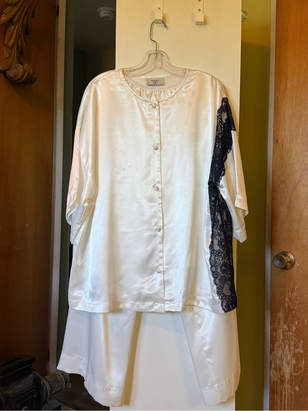 Valentino ivory pajama set. Enjoy a luxurious evening in these!